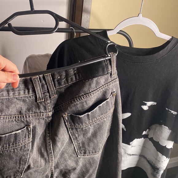 W34 L32 Brody jeans + size XL Carti merch tshirt - Picture 2 of 7